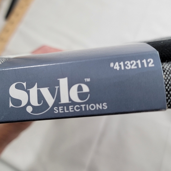 Style Selections 60x60 Buffalo Check Plaid Cotton Woven Tablecloth Black  White - Picture 2 of 3